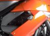 Aero padací chrániče R&G Racing pro motocykly KAWASAKI ER6-F (´09-´11), černé
